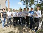 В станице Новолокинской волонтеры молодежно-подросткового клуба "Ритм" организовали и провели профилактическую акцию "Умей сказать "нет!""